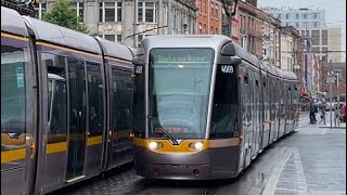 Railfanning the Dublin Luas tram system both trackside and RFW views [upl. by Hareemas]