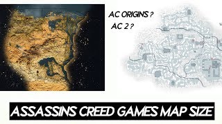 Assassins Creed Games  All Maps SIZE Comparison  2019 [upl. by Sherburn]