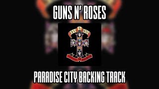 Guns N Roses Paradise City backing track Lead guitar [upl. by Airpal]