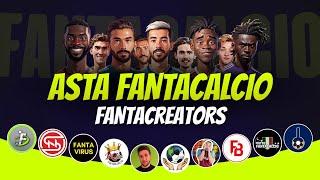 ASTA FANTACREATORS 20242025  Asta Fantacalcio Live  Feat fantalabofficial [upl. by Nhoj]