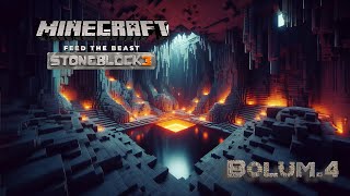 Minecraft StoneBlockt3 modpack Türkçe bölüm4 [upl. by Chavaree]