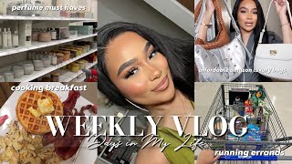 WEEKLY VLOG  Grwm  Perfume Must Haves  Amazon Luxury Bags Finds  Cooking Breakfast amp MORE [upl. by Enajharas]