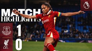 Highlights Merseyside Derby Defeat at Goodison Park  Everton 10 Liverpool Women [upl. by Nemhauser]