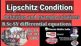 Lipschitz Condition profChavan Achyut A differential equationsBScSY Jalgaon University [upl. by Dine]