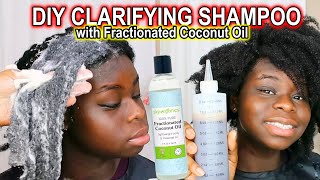 How to Use Fractionated Coconut Oil to Make Homemade Clarifying Shampoo for Healthy Hair Growth [upl. by Ardnossac326]