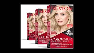 Revlon Permanent Hair Color Blonde Dye Colorsilk with 100 Gray Coverage AmmoniaFree revlon [upl. by Assirahs725]