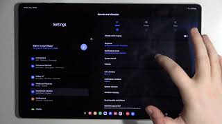 SAMSUNG Galaxy Tab S10 Ultra 5G  How to Enable or Disable Screen Locking Sounds  Adjust Lock Sound [upl. by Auhs]