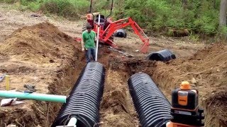 How to install your own septic system  Building a house [upl. by Ttennaej]