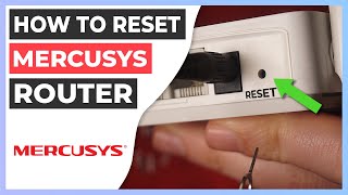 🔁 How to Reset MERCUSYS router to factory default settings [upl. by Atteuqal130]