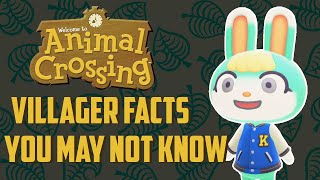 Animal Crossing Villager Facts You May Not Know [upl. by Herzen]