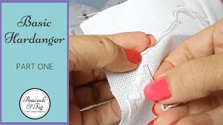 How to do basic hardanger embroidery part 1  experimenting with hardanger [upl. by Lavena]