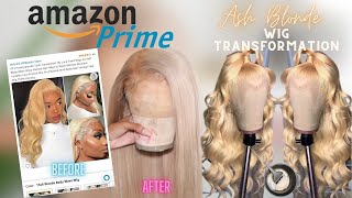 BEST AFFORDABLE WIGS ON AMAZON  MUST HAVE 613 Wig  Ash Blonde Hair Color For Black Women [upl. by Erlin]