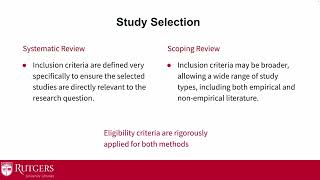 Systematic vs Scoping Reviews Whats the Difference [upl. by Netsuj187]