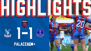 A GOAL 30 SECONDS FROM KICK OFF 🤯🔥  Palace 1  1 Everton  WSL Highlights [upl. by Lenni]