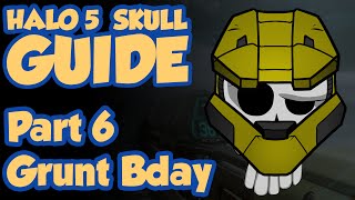 Halo 5 Skull Guide  Grunt Birthday Party Skull 613 [upl. by Natala17]