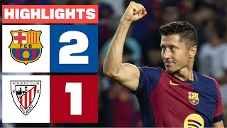 FC BARCELONA 2  1 ATHLETIC CLUB  RESUMEN LALIGA EA SPORTS [upl. by Crisey247]