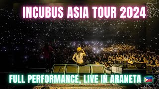 ⁠​INCUBUS Asia Tour 2024  Live in ARANETA 🇵🇭  FULL Performance [upl. by Elleiad]