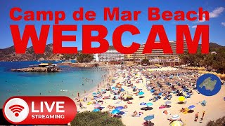 LIVE WEBCAM Camp de Mar Beach 4K UHD from Mallorca 🇪🇸 livestream mallorca baleares [upl. by Amena]