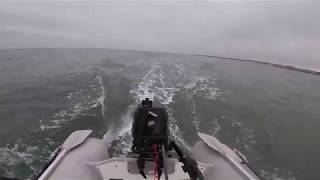 West Marine 310 RIB boat with Mercury 6 hp 4 stroke at Atlantic ocean [upl. by Robillard]