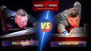 NIELS FIEJEN VS ALOYSIUS YAPP  2023 HANOI OPEN billiards nineball 9ballpool highlights [upl. by Sacttler]