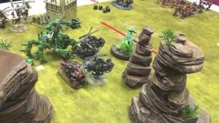 GG 40K LIGUE LIGUE DES GALETTES 106  KHORNE Yannick VS ORKS Goose [upl. by Annaihs240]