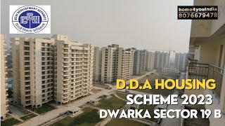 DDA housing scheme 2023 update  sample flat site visit 3bhk 35bhk penthouse [upl. by Camroc]