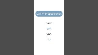 👉 DativPräpositionen german studygerman deutschlernen germanonline sprachschule German Cafe [upl. by Corron]