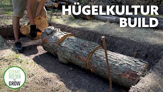 Building HUGELKULTUR Garden Beds  Shallow Dig Method [upl. by Chaing]