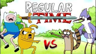 Regular Time Mordecai amp Rigby VS Finn amp Jake [upl. by Aehsan]