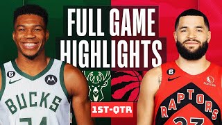 Milwaukee Bucks vs Toronto Raptors Highlights HD 1stQTR  November 15 2023 NBA Regular Season [upl. by Llehsad]