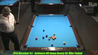 Danny Barouty v Mike Yednak MD 141 Straight Pool Championships [upl. by Daveen]