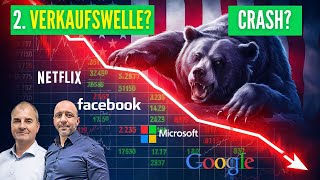 Crash oder 2 Verkaufswelle Meta Platforms  Microsoft  Netflix  Alphabet  DAX [upl. by Anitram]