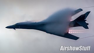 Vaporfest B1 Twilight Afterburner Flybys  EAA AirVenture Oshkosh 2017 [upl. by Thomasine387]