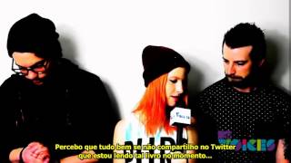 MTV Voices  Paramore Interview LEGENDADO paramorecombr [upl. by Ilaire]