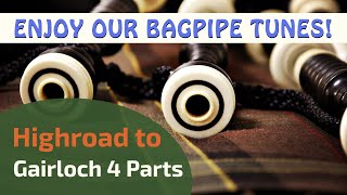 Highroad to Gairloch 4 Parts  Bagpipe Tunes on Bagpipes ⭐⭐⭐⭐⭐ [upl. by Narda321]