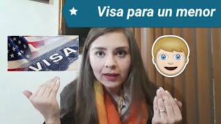 Cómo obtener la visa para un menor de edad fácil [upl. by Arat793]