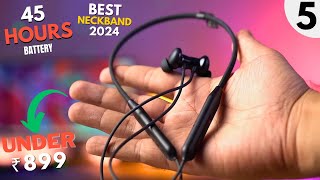 Best Neckband Under 1000⚡Top 5 Best Bluetooth Earphones Under 1000⚡Best Neckband Under 1000 in 2024 [upl. by Woodford]