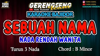 SEBUAH NAMA KARAOKE ELVY SUKAESIH  BAJIDOR [upl. by Olimac217]