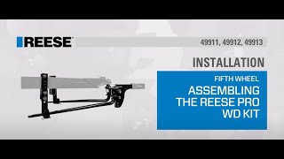 HOW TO INSTALL REESE® Pro Weight Distribution System  Part Numbers  49911 49912 49913 [upl. by Tsuda903]