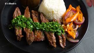 STIR FRIED SKIRT STEAK with Rice and Vegetables  ITS RHODES [upl. by Eimas]