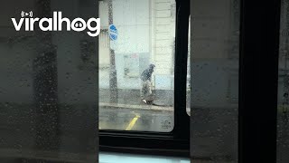 Couple Emerges From Paris Underground  ViralHog [upl. by Ashien928]