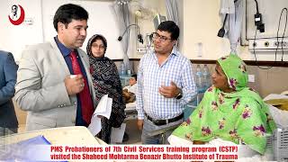 PMS Probationers of 7th Civil Services training program CSTP visited the SMBBIT Karachi [upl. by Yruy]