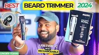 Best Beard Trimmer 2024 ⚡ With USBC and Smart Display  Agaro Royal Beard Trimmer  Review 🔥 [upl. by Tema751]