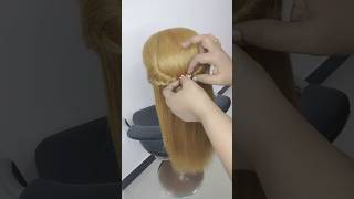 Hair styling  brides bridalhairstyling hairstylenew2024 [upl. by Gilbye]