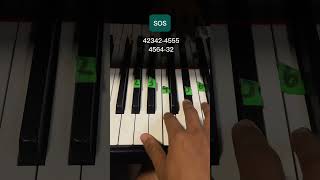 Avicii SOS tutorial fácil para piano sos avicii hits pop top10 levels tomorrowland [upl. by Herold]