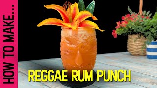 How to make the Reggae Rum Punch Rum Cocktail [upl. by Ajuna]