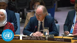 Syria Escalating Conflict Amid Regional Spillover amp Israeli Airstrikes Warns UN Envoy  Briefing [upl. by Kcirderf214]