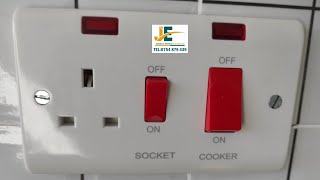 Install Cooker socket Control unit switch like a pro [upl. by Mallina684]