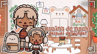 RUTINA DE NOCHE DESPUÉS DEL KINDER ✏️ CON VOZ 🎙  Toca Lexa [upl. by Gnilrets769]