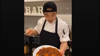 KIMCHI PANCAKE 🥞 김치파전 shorts [upl. by Enitsed]